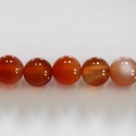 Cornaline naturelle 10 mm mixte perle ronde A+ Madagascar
