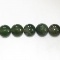 BeauMonde Bijoux - Agate mousse 10/10.4 mm environ perle ronde A Afrique