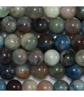BeauMonde Bijoux - Azurite mixte naturelle 6 mm perle ronde A Afrique
