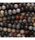 BeauMonde Bijoux - Jaspe gris/rouille 6 mm environ perle ronde Australie