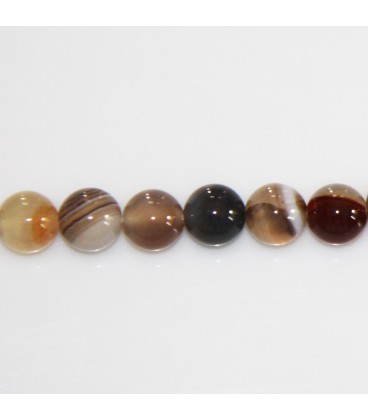 Agate 8 mm round bead - BeauMonde Bijoux