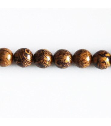 Jasper elephant 8 mm round bead Mexico - BeauMonde Bijoux