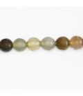 Agate 8 mm perle ronde facettée