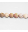 Opal pink 8 mm matte round bead - BeauMonde Bijoux