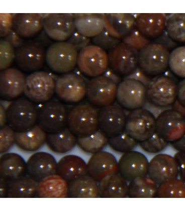 BeauMonde Bijoux - Agate pietersite 4 mm perle ronde