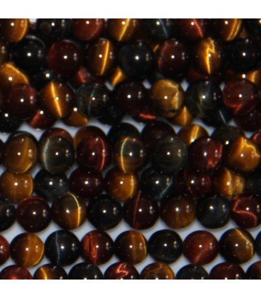 Eye of tiger/bull/falcon 6 mm round bead quality A - BeauMonde Bijoux