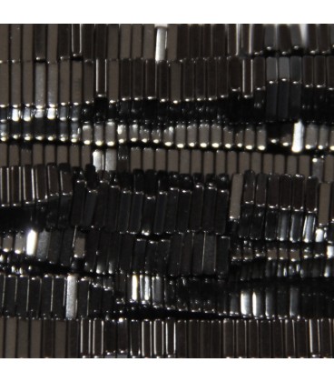 Hematite 4x1 mm stacked washer square shaped - BeauMonde Bijoux