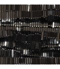 Hematite 4x1 mm stacked washer square shaped