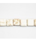Howlite 10x10 mm ivory square