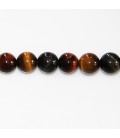 Eye of tiger/bull/falcon 8 mm round bead quality A - BeauMonde Bijoux