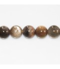 BeauMonde Bijoux - Pierre du soleil 10 mm environ perle ronde grise A Afrique du Sud