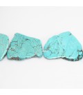 Howlite 30x20 mm environ plaque déformée