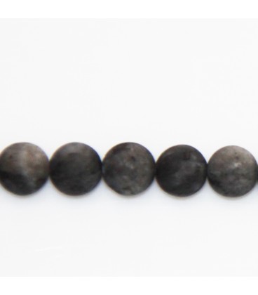 BeauMonde Bijoux - Obsidienne gold 10 mm perle ronde mat A Mexique