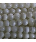 Nacre blanche 6 mm environ perle ronde A Indonésie