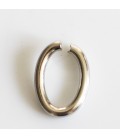 Anneau ovale 6x10 mm (intérieur) fil 2 mm titanium