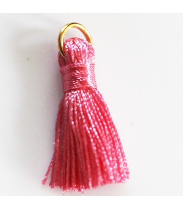 Pompom 25/27 mm with golden ring - BeauMonde Bijoux