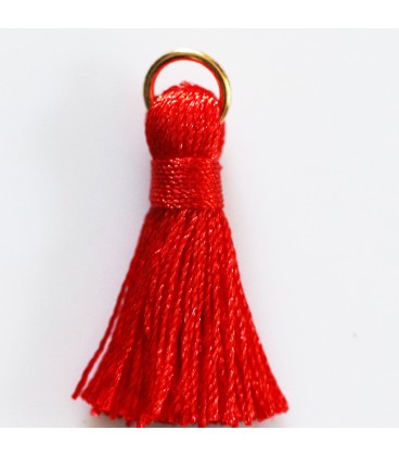Pompom 25/27 mm with silver ring - BeauMonde Bijoux
