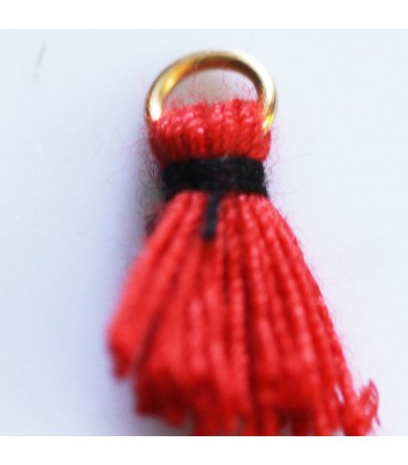 Pompom 14/16 mm with golden ring - BeauMonde Bijoux