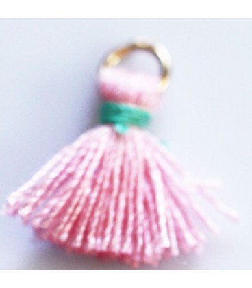 BeauMonde Bijoux - Pompon 14/16 mm avec anneau doré