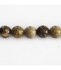 Jasper arctic 10 mm round beige/grey bead