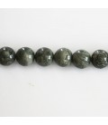 Jaspe 8 mm perle ronde vert Madagascar