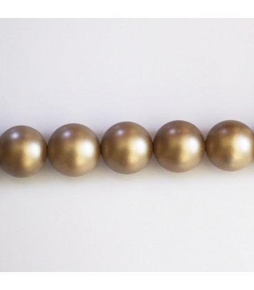 Mother-of-pearl pearl 10 mm round bead - BeauMonde Bijoux