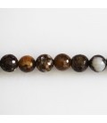 Opal fire lace 8 mm round faceted bead - BeauMonde Bijoux