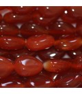 BeauMonde Bijoux - Agate rouge 8x10 mm goutte plate A (agate chauffée) Brésil