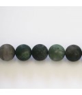 Agate foam 10 mm round matte bead Africa