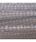 Cristal de roche 2x3 mm environ rondelle facettée A+ Brésil