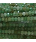 Chrysoprase 2x3 mm environ rondelle facettée A Brésil