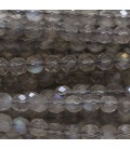 Labradorite 4 mm environ perle ronde facettée qualité A Madagascar