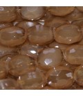 Glass bead 9x12 mm oval faceted - BeauMonde Bijoux