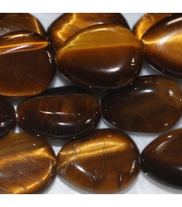 Tiger eye 8x10 mm flat drop - BeauMonde Bijoux