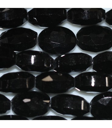 Glass bead 9x12 mm oval faceted - BeauMonde Bijoux