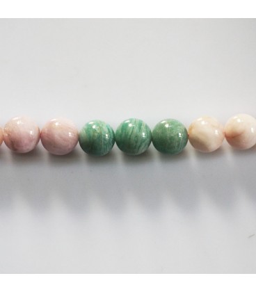 Multi stones 10 mm round bead arranged by colors - BeauMonde Bijoux