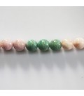 Multi stones 10 mm round bead arranged by colors