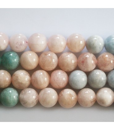 Multi stones 8 mm round bead arranged by colors - BeauMonde Bijoux