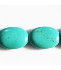 Howlite 18x25 mm flat oval (new turquoise)