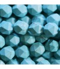 Howlite 8 mm turquoise ronde grande facette