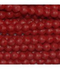 Perle verre 4 mm ronde mat/brillant grandes facettes