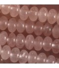 Quartz rose 6X4 mm rondelle lisse A Madagascar