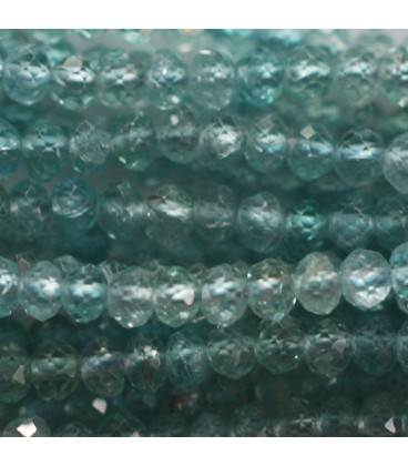 Apatite 2x3 mm faceted washer light tone Africa - BeauMonde Bijoux