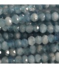 Aquamarine 2X3 mm faceted washer