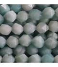 Amazonite 8 mm perle ronde facettée (grandes facettes) Chine