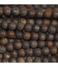Bronzite 4 mm matte round bead - BeauMonde Bijoux
