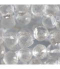 BeauMonde Bijoux - Cristal de roche 8x7 mm environ goutte facettée percée haut A Brésil