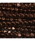 Hematite 3x3 square rounded copper matte