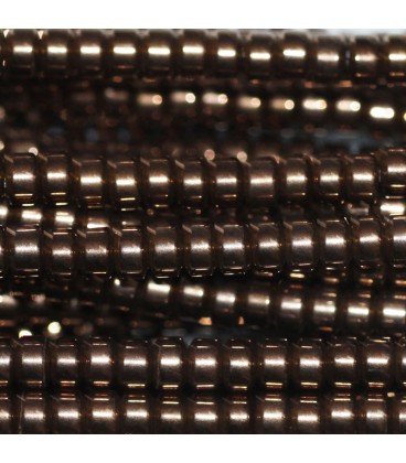 Hematite 2X3 mm copper smooth washer - BeauMonde Bijoux