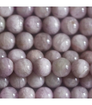 BeauMonde Bijoux - Kunzite 8/8.5 mm environ perle ronde A+ Tanzanie